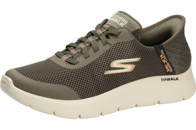 Skechers scarpa sneakers da uomo Slip-Ins , go Walk Flex Hands Up 216324/BRN marrone