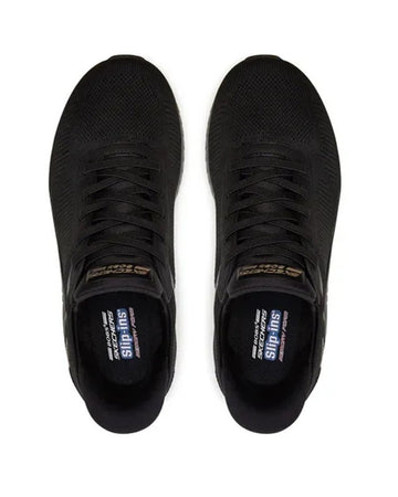 Skechers Bobs Squad Caos, Scarpe da Ginnastica Donna, Nero