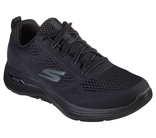 Skechers - Go Walk Arch Fit, Scarpe da ginnastica, Uomo, Black Textile Synthetic Trim