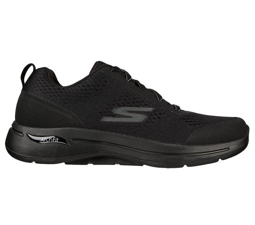 Skechers - Go Walk Arch Fit, Scarpe da ginnastica, Uomo, Black Textile Synthetic Trim