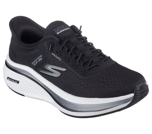 Skechers Go Run Elevate 2.0 Banyan - Sneaker da donna senza lacci, senza mani, Black/Teal