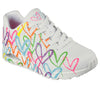 Sneakers Skechers Uno Highlight Love 177981/WMLT Bianco