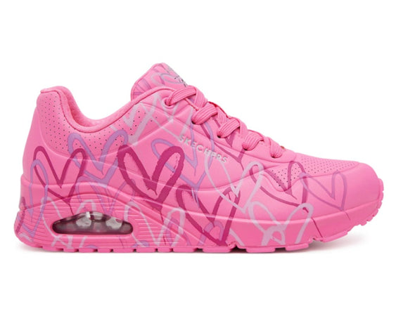 Skechers Uno Spread The Love, Sneaker Donna, Rosa HTPK