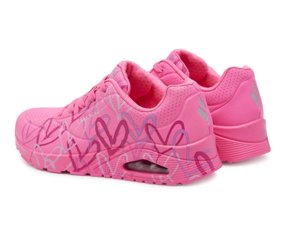 Skechers Uno Spread The Love, Sneaker Donna, Rosa HTPK