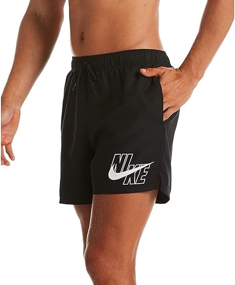 NIKE 5 Volley Short, Pantaloncini Sportivi Uomo, Black/White