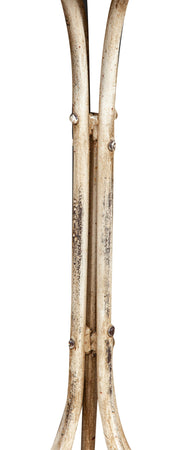 Biscottini TAVOLO IN FERRO BATTUTO FINITURA BIANCA ANTICATA dimensioni lunghezza profondità