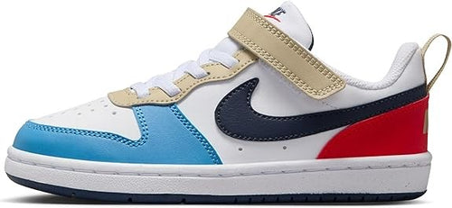 Scarpe Nike Court Borough Low (PS) White/Thunder Blue/Crimson