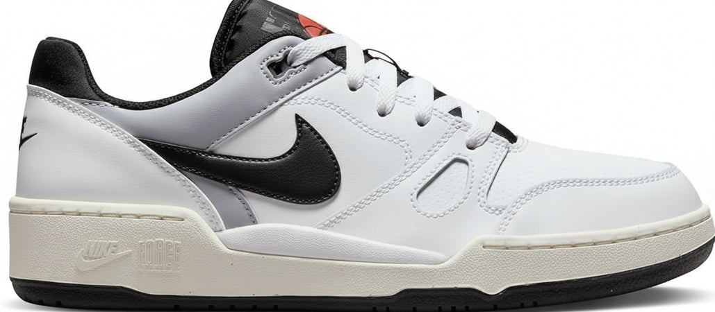 Nike Full Force Low, Sneaker Uomo, White/Black-Pewter-Sail