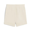 PUMA Ess Script High-Waist Shorts 5, Pantaloncini Lavorati a Maglia Donna, Alpine Snow