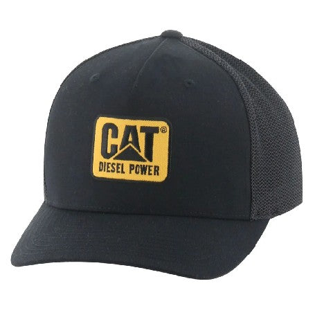 Berretto con Visiera Precurvata Caterpillar CAT Jockey Mark Diesel Cap, Black