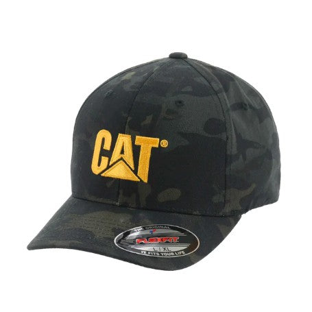 Berretto visiera precurvata Caterpillar CAT - Trademark flexfit cap W01700 Night Camo