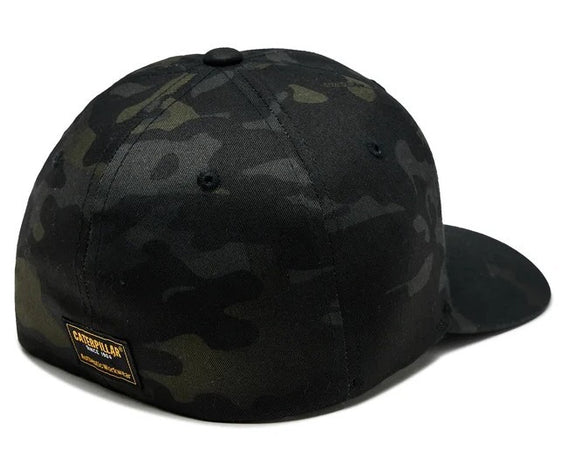 Berretto visiera precurvata Caterpillar CAT - Trademark flexfit cap W01700 Night Camo