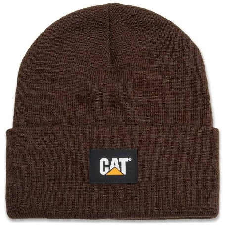 Caterpillar Cappello Uomo Trademark Label Cuff Beanie Coffee Bean