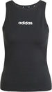 adidas Donna Essentials Linear Slim Cotton Tank, Black/White