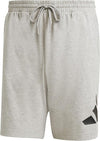 _x000D_ Adidas M BL SJ SHO, Pantaloncini Uomo, Medium Grey Heather/Black