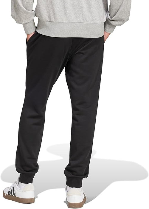 adidas Uomo Essentials FEELCOZY Fleece Pant, Black/White