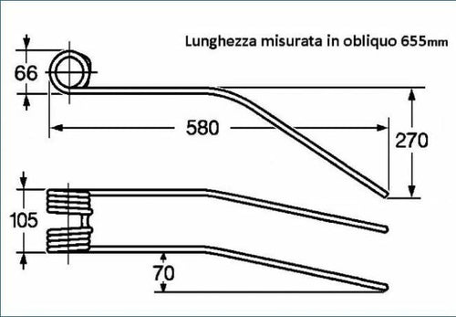 Dente giroandanatore adattabile Cimac e Gherardi