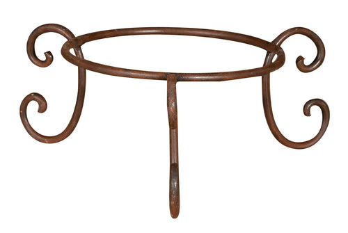 Biscottini Biscottini Base Portavasi Ferro Battuto 40x19x40 Forgiato Mano Diam 30.5