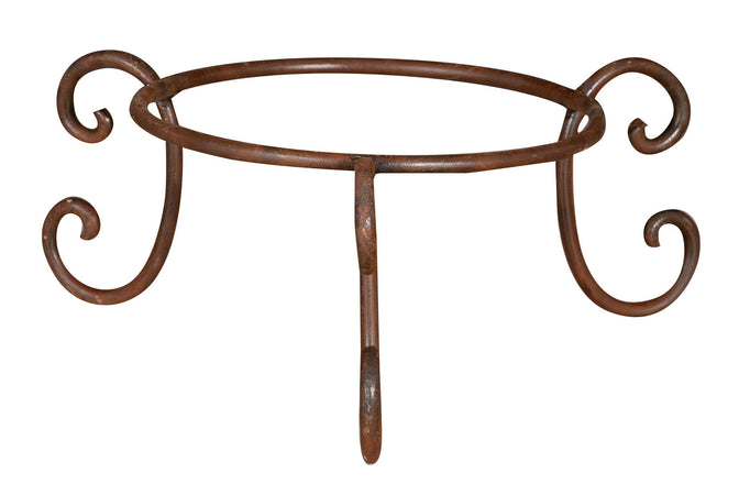 Biscottini Biscottini Base Portavasi Ferro Battuto 40x19x40 Forgiato Mano Diam 30.5