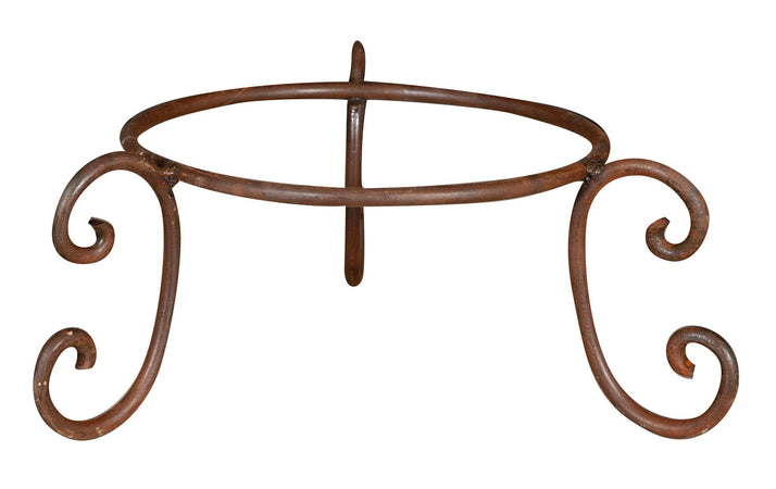 Biscottini Biscottini Base Portavasi Ferro Battuto 40x19x40 Forgiato Mano Diam 30.5