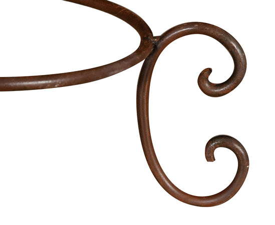 Biscottini Biscottini Base Portavasi Ferro Battuto 40x19x40 Forgiato Mano Diam 30.5