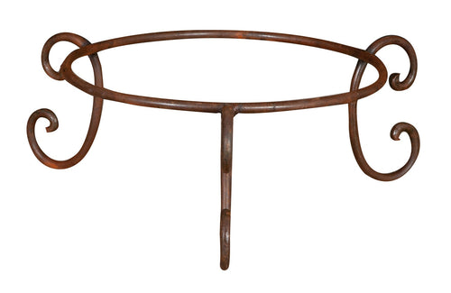 Biscottini Biscottini Base Portavasi Ferro Pieno Forgiato Mano 55x55x22 Supporto Vasi