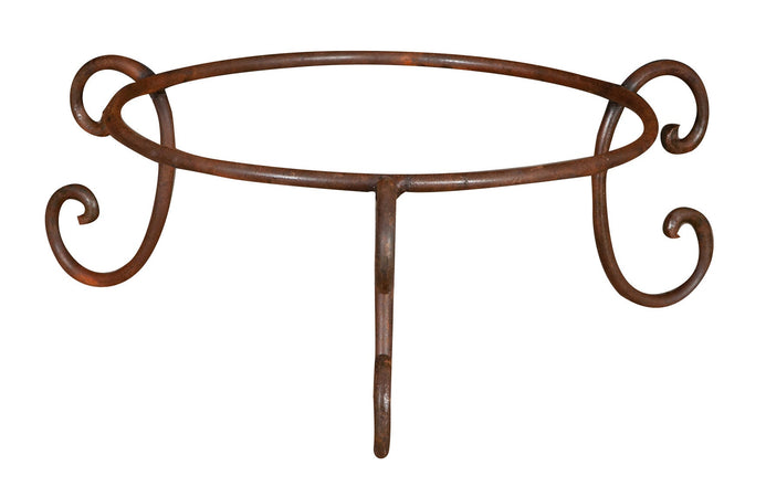 Biscottini Biscottini Base Portavasi Ferro Pieno Forgiato Mano 55x55x22 Supporto Vasi