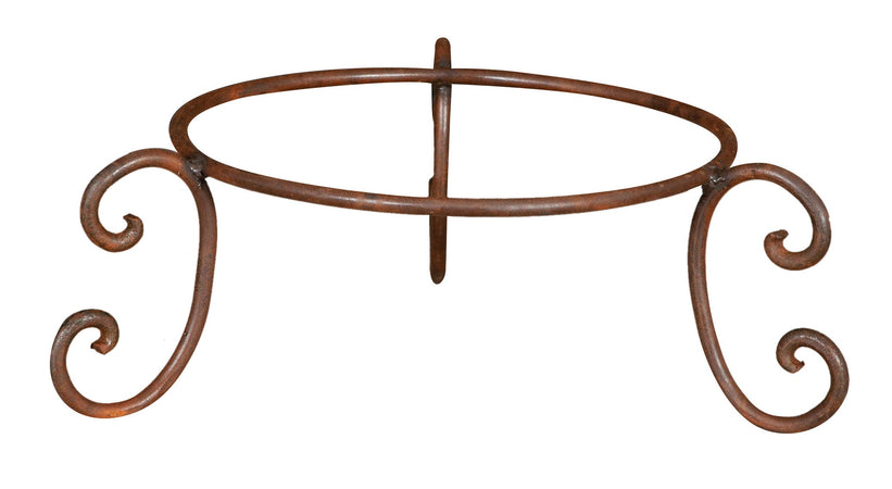 Biscottini Biscottini Base Portavasi Ferro Pieno Forgiato Mano 55x55x22 Supporto Vasi