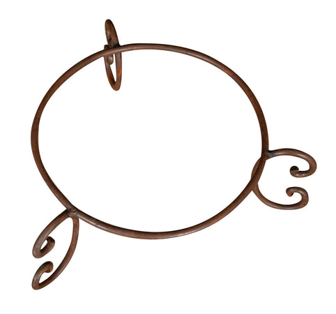 Biscottini Biscottini Base Portavasi Ferro Pieno Forgiato Mano 55x55x22 Supporto Vasi