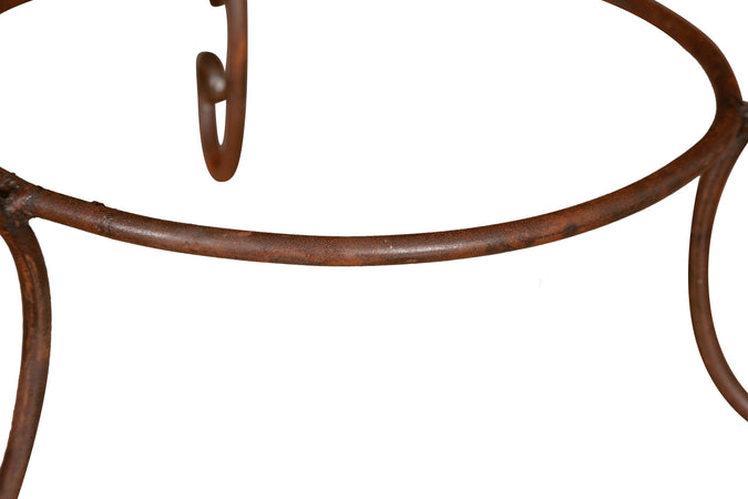 Biscottini Biscottini Base Portavasi Ferro Pieno Forgiato Mano 55x55x22 Supporto Vasi