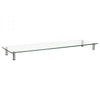Stand Supporto da Scrivania in Vetro Trasparente per Monitor e Laptop