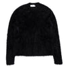 MARINE SERRE Wild Puffy Knit Crewneck Sweater in Black da uomo
