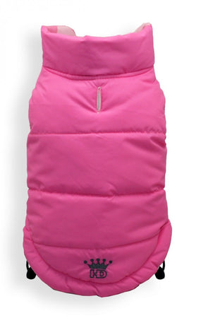 Piumino per cani reversibile Puffer Pink