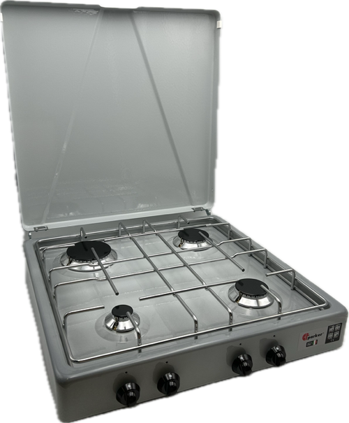 Fornello 4 fuochi a Gas con Valvola di Sicurezza Gpl Grigio Sfumato mod. 542SSFG