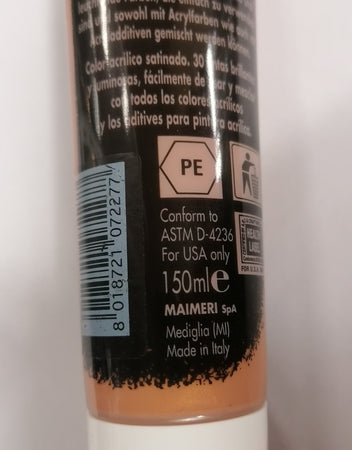 MAIMERI - COLORE ACRILICO ORO SCURO 150ml