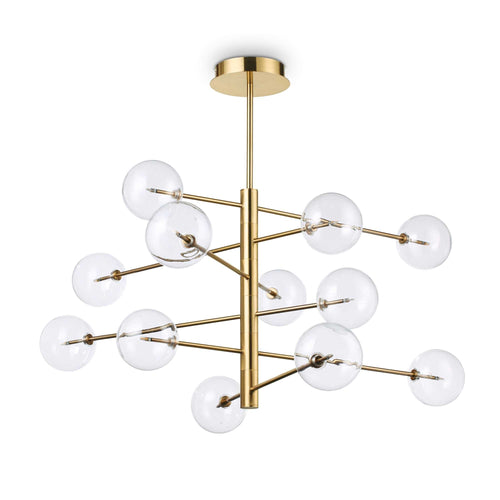 Lampada A Sospensione EQUINOXE SP12 OTTONE