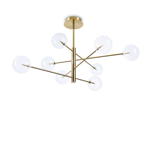 Lampada A Sospensione EQUINOXE SP8 OTTONE