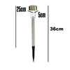 Lampada Solare Giardino 6pz Acciaio H 36cm Impermeabile Ricaricabile