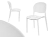 Sedia in Termoplastica Kit 4pz Sedie Impilabili Resistenti Sala da Pranzo Cucina