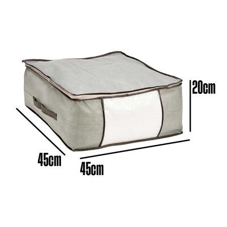Scatole Kit 4pz Contenitori Indumenti Piumoni Vestiti Organizer Armadio 45X45X20