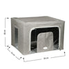 Scatole per Armadio 2pz 50x40x33cm Storage Box Struttura Metallo Pieghevole 2col