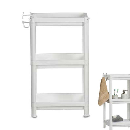 Scaffale Multiuso 3 piani Salvaspazio per Casa, Ufficio, Lavoro 35.5x23 H 70.5cm