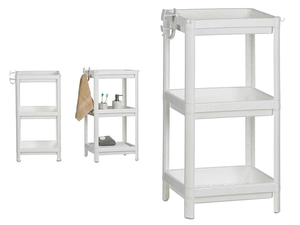 Scaffale Multiuso 3 piani Salvaspazio per Casa, Ufficio, Lavoro 35.5x23 H 70.5cm