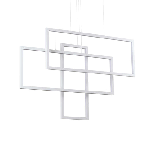 Lampada A Sospensione FRAME SP RETTANGOLO BIANCO