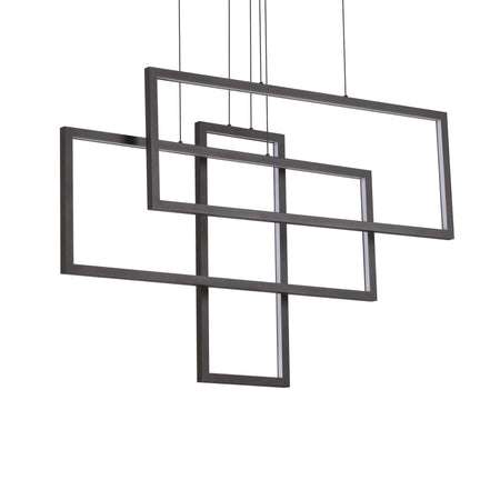 Lampada A Sospensione FRAME SP RETTANGOLO NERO