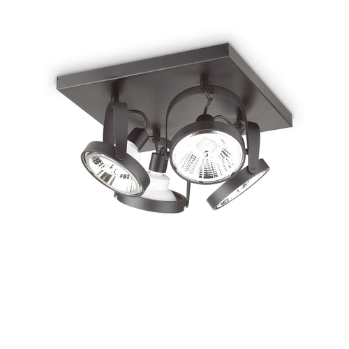Lampada Da Soffitto GLIM PL4 SQUARE NERO