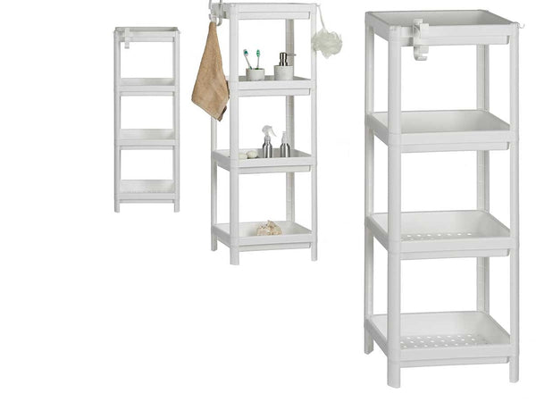 Scaffale Multiuso 4 piani Salvaspazio per Casa, Ufficio, Lavoro 35.5x23 H 100CM