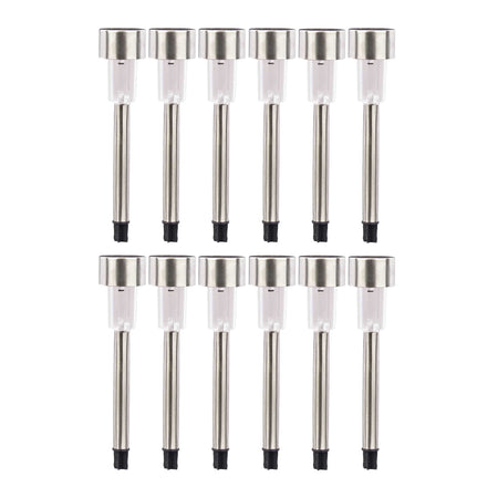 Lampada Solare Giardino Esterno 12pcs LED Luci Solari per Prato Terra H31cm