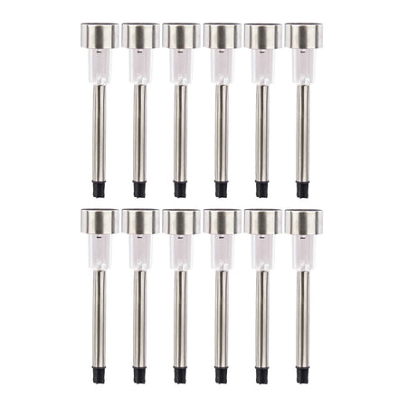 Lampada Solare Giardino Esterno 12pcs LED Luci Solari per Prato Terra H31cm