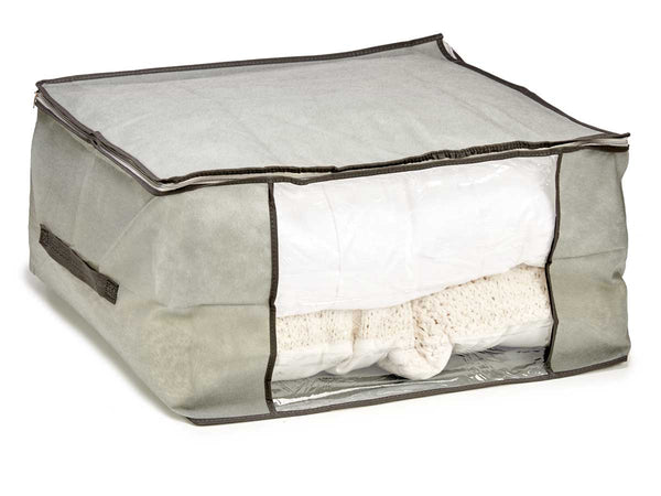 Scatole Kit 4pz Contenitori Indumenti Piumoni Vestiti Organizer Armadio 60x45x30